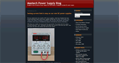 Desktop Screenshot of blog.mastechpowersupplies.com